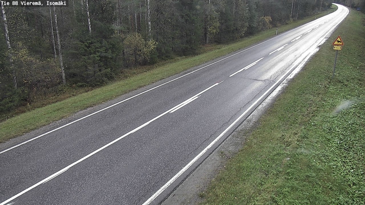 Weather Camera Image Road 88 Vieremä, Isomäki, Vieremä, Pohjois-Savo