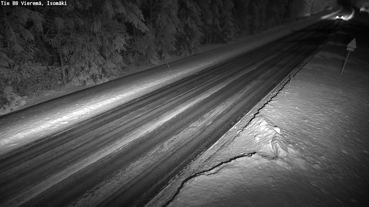 Weather Camera Image Road 88 Vieremä, Isomäki, Vieremä, Pohjois-Savo