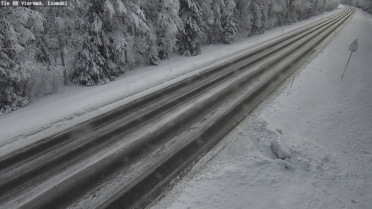 Weather Camera Image Road 88 Vieremä, Isomäki, Vieremä, Pohjois-Savo