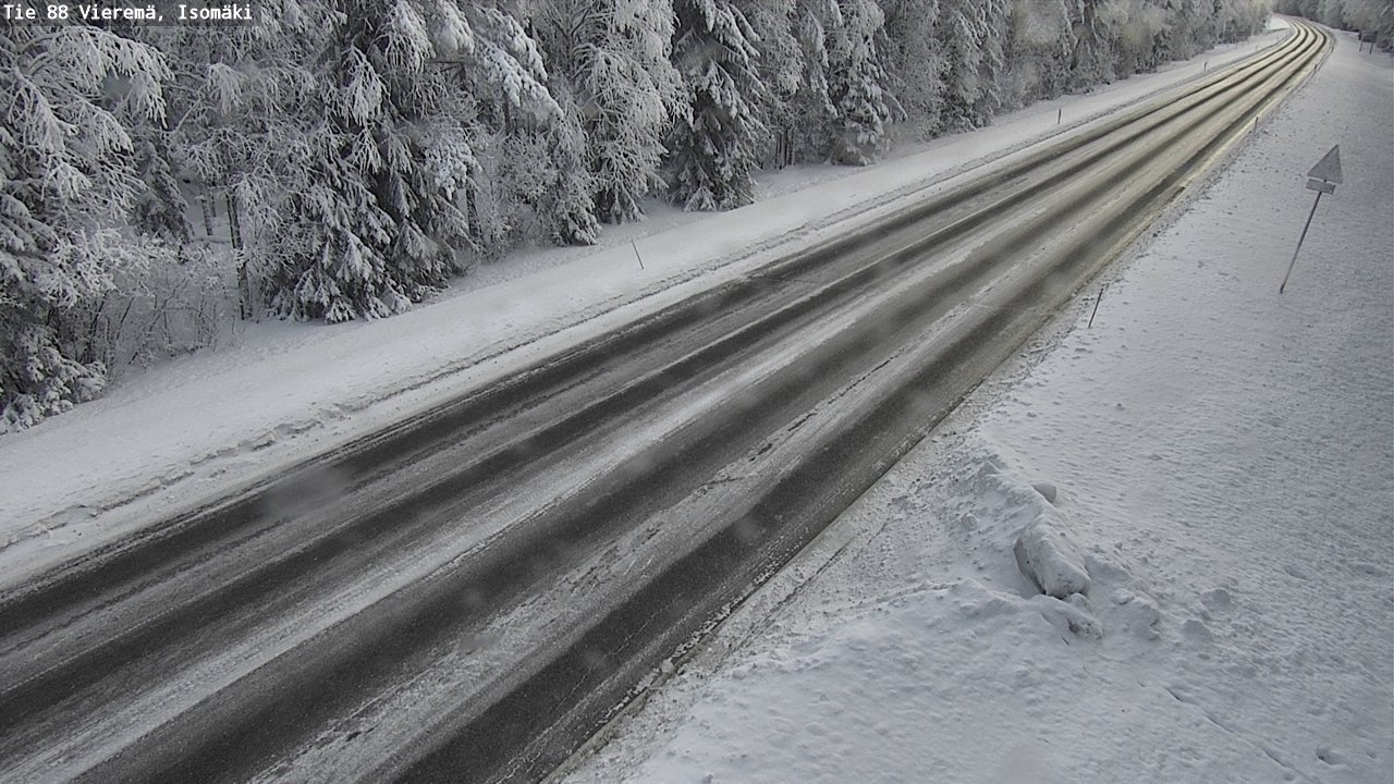 Weather Camera Image Road 88 Vieremä, Isomäki, Vieremä, Pohjois-Savo