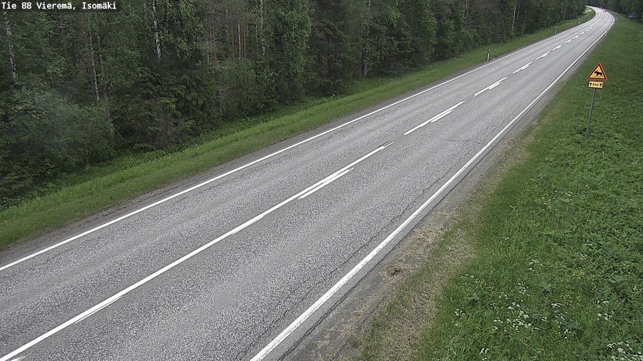 Weather Camera Image Väg 88 Vieremä, Isomäki, Vieremä, Pohjois-Savo