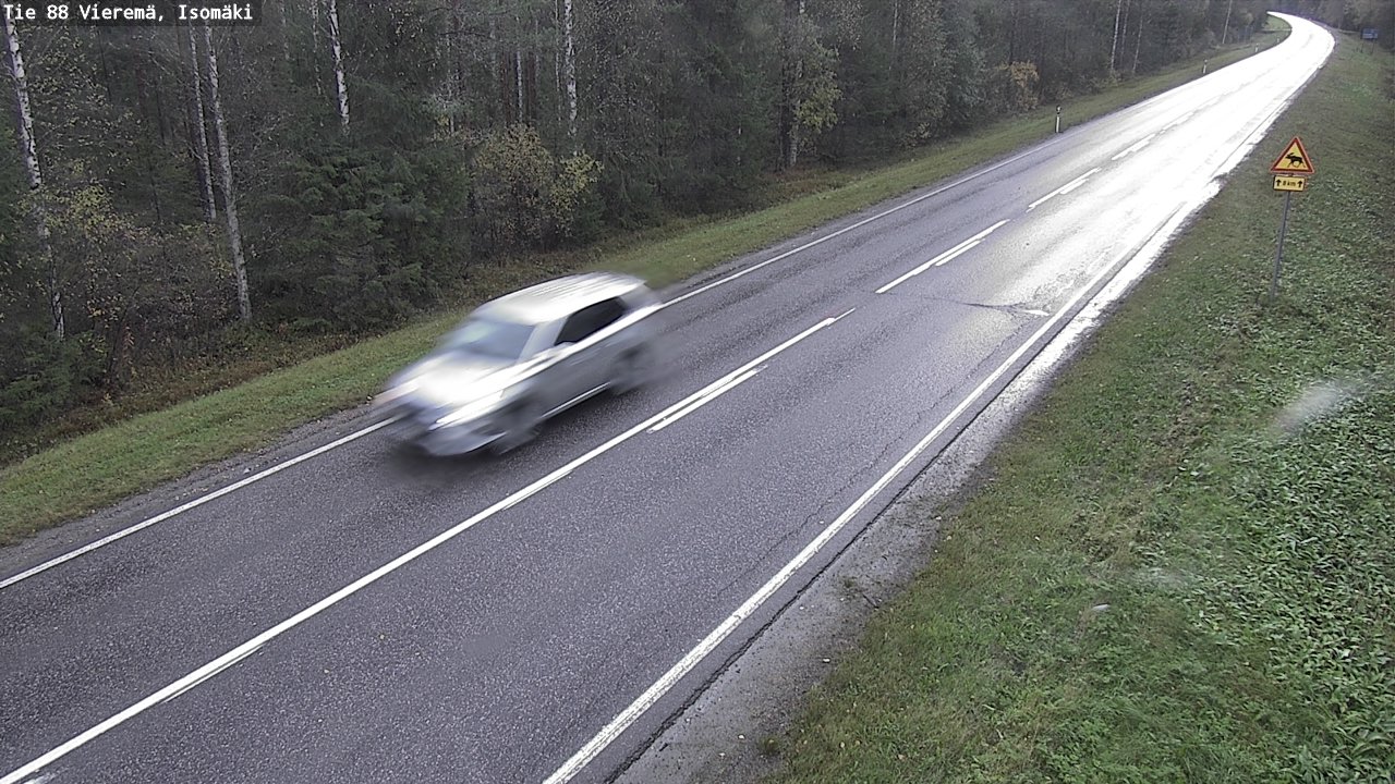 Weather Camera Image Road 88 Vieremä, Isomäki, Vieremä, Pohjois-Savo