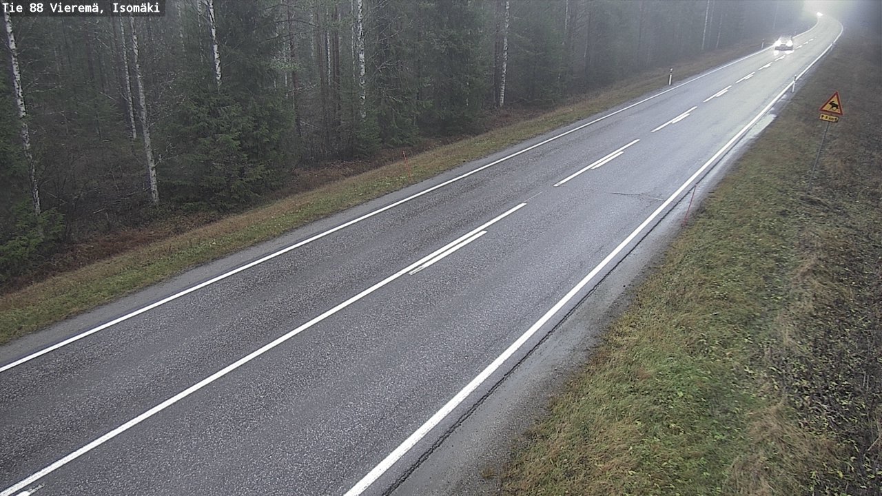 Weather Camera Image Väg 88 Vieremä, Isomäki, Vieremä, Pohjois-Savo