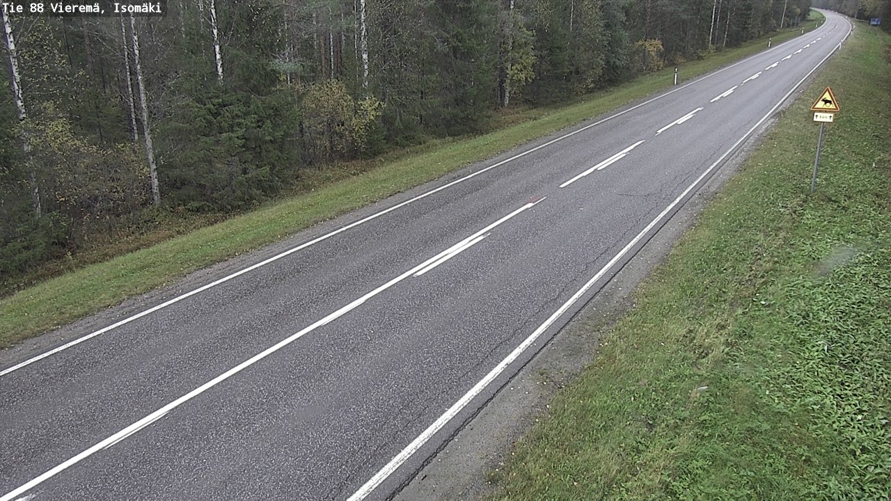 Weather Camera Image Road 88 Vieremä, Isomäki, Vieremä, Pohjois-Savo