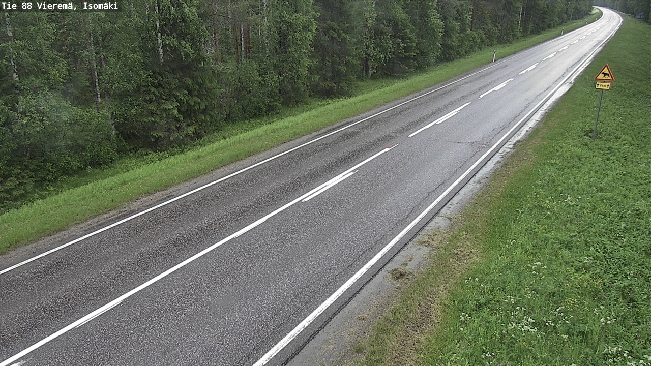 Weather Camera Image Road 88 Vieremä, Isomäki, Vieremä, Pohjois-Savo
