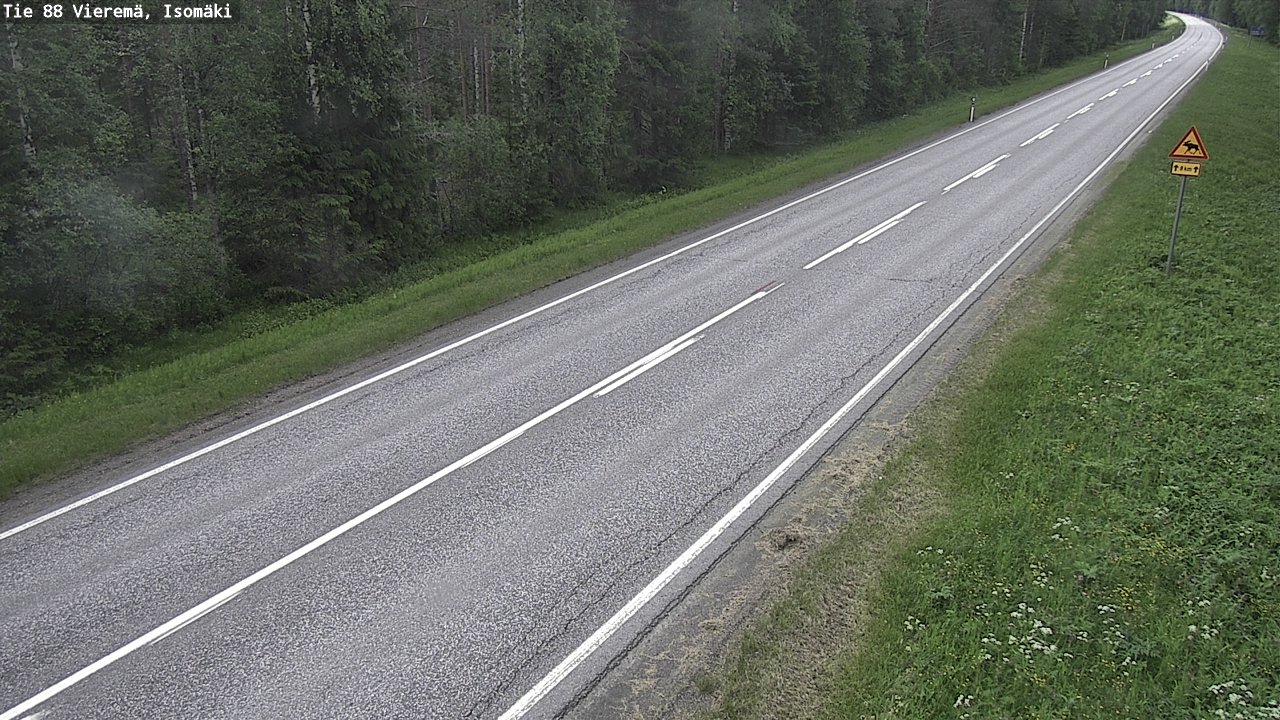 Weather Camera Image Väg 88 Vieremä, Isomäki, Vieremä, Pohjois-Savo