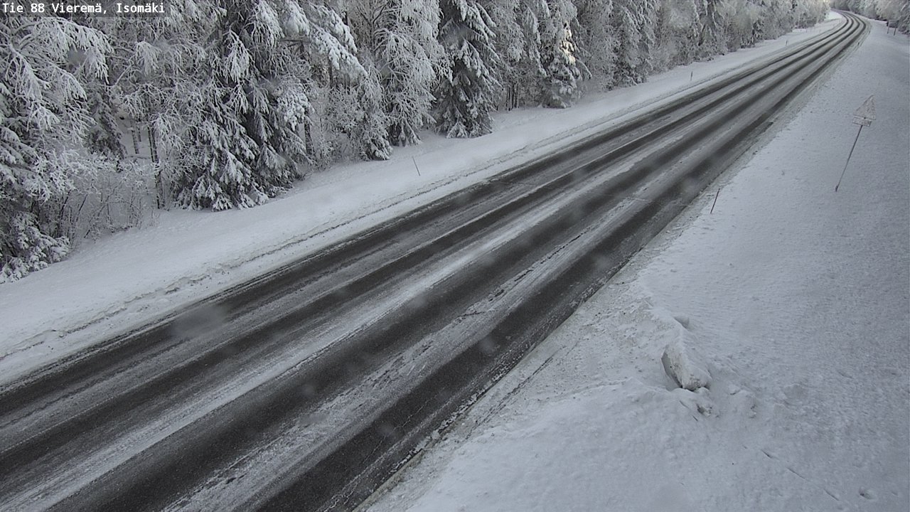 Weather Camera Image Road 88 Vieremä, Isomäki, Vieremä, Pohjois-Savo