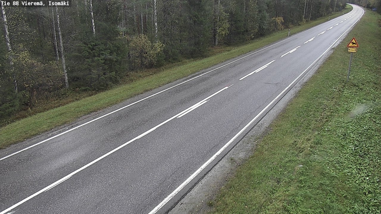 Weather Camera Image Road 88 Vieremä, Isomäki, Vieremä, Pohjois-Savo