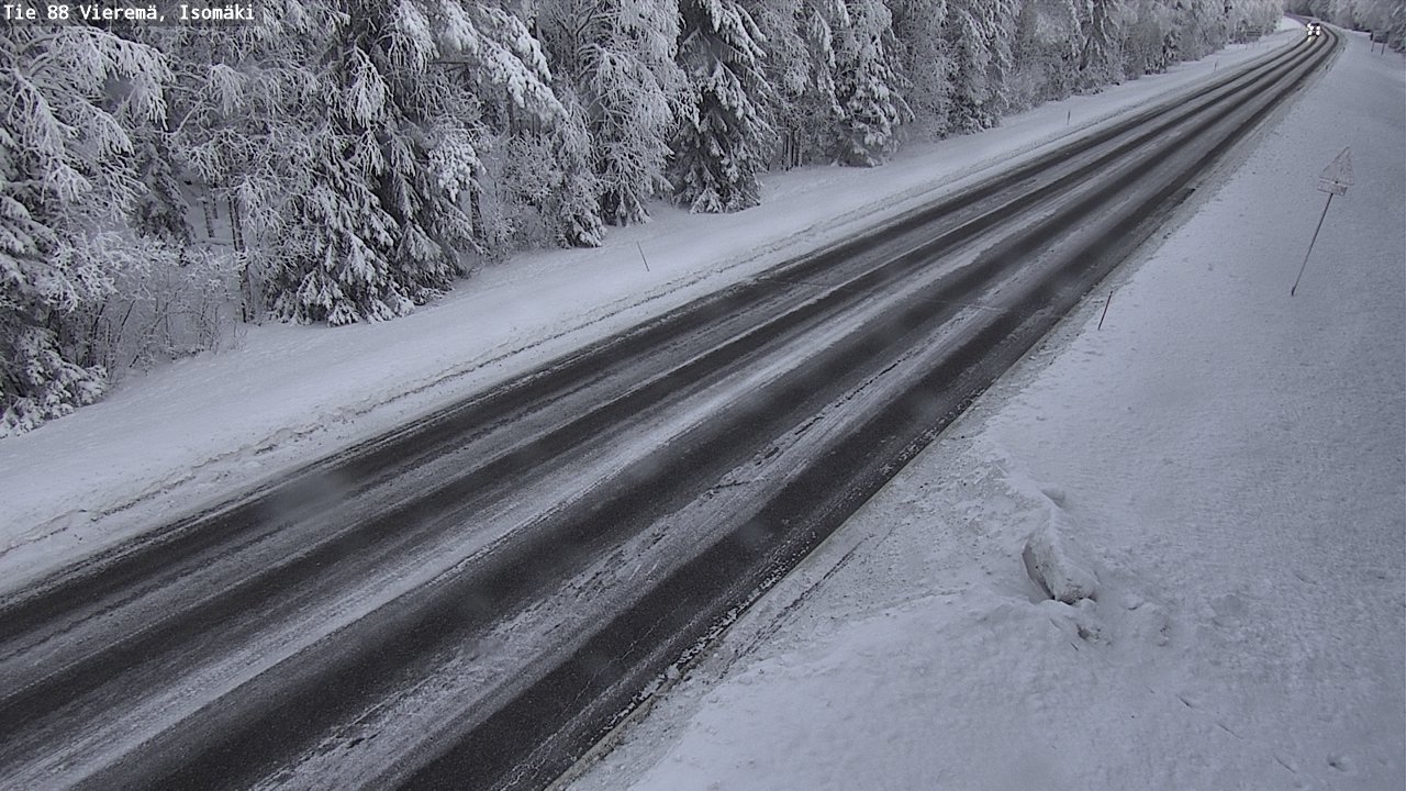 Weather Camera Image Road 88 Vieremä, Isomäki, Vieremä, Pohjois-Savo