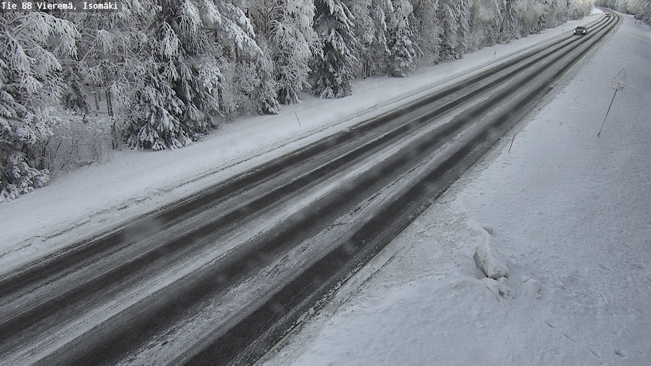 Weather Camera Image Road 88 Vieremä, Isomäki, Vieremä, Pohjois-Savo