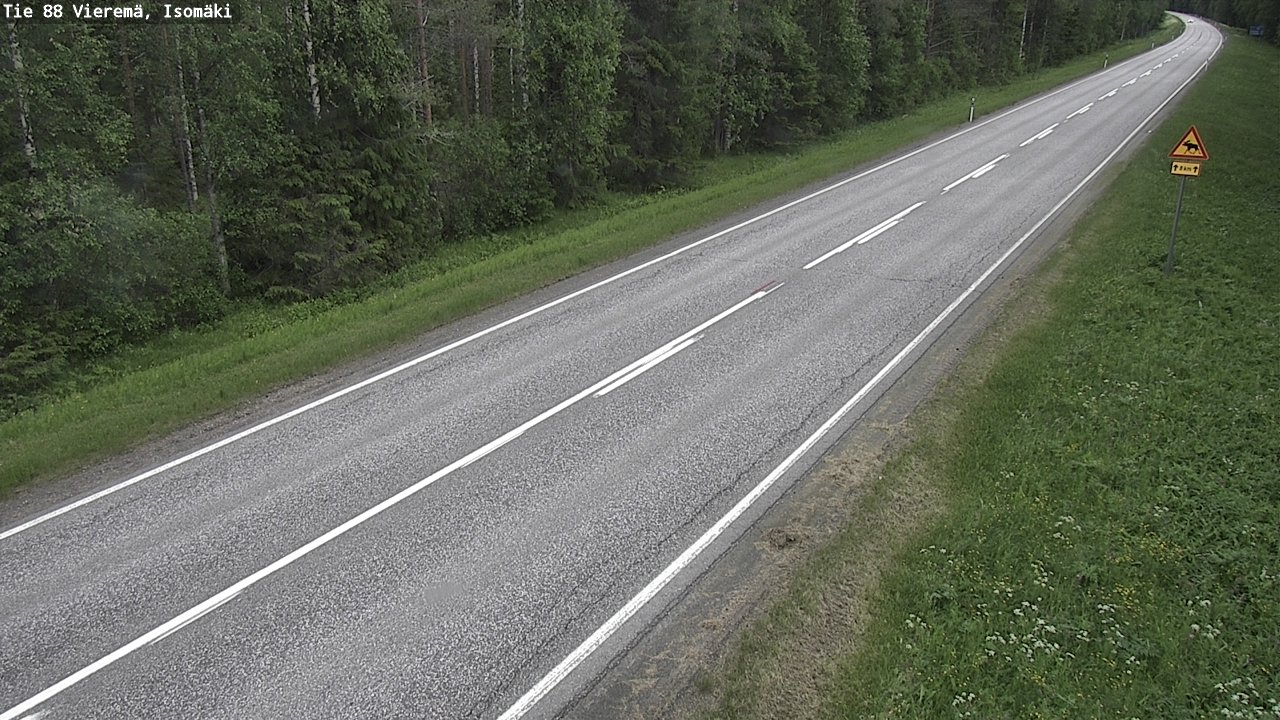 Weather Camera Image Väg 88 Vieremä, Isomäki, Vieremä, Pohjois-Savo