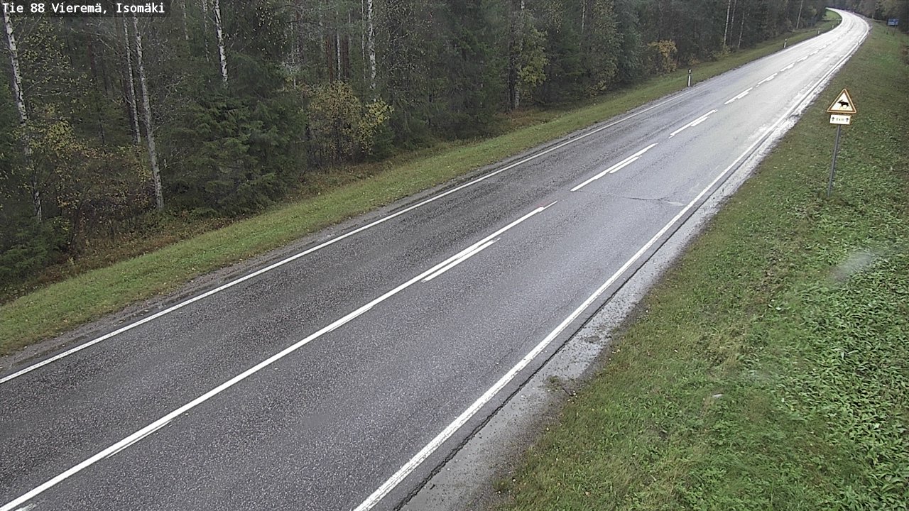 Weather Camera Image Road 88 Vieremä, Isomäki, Vieremä, Pohjois-Savo