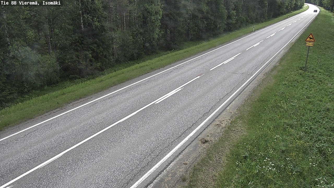 Weather Camera Image Väg 88 Vieremä, Isomäki, Vieremä, Pohjois-Savo