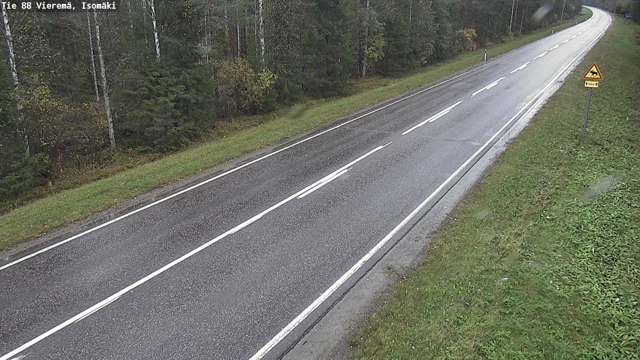Weather Camera Image Road 88 Vieremä, Isomäki, Vieremä, Pohjois-Savo