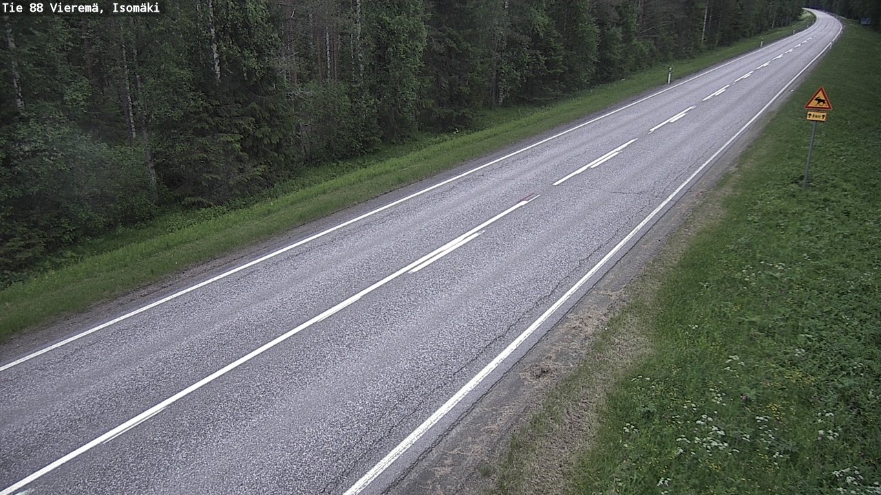 Weather Camera Image Väg 88 Vieremä, Isomäki, Vieremä, Pohjois-Savo
