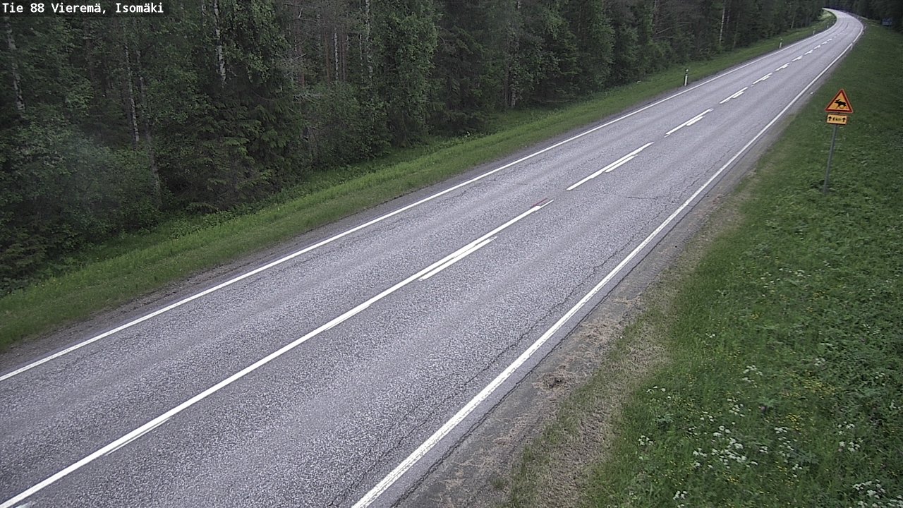 Weather Camera Image Väg 88 Vieremä, Isomäki, Vieremä, Pohjois-Savo