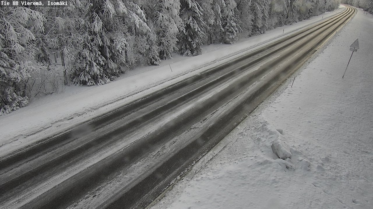 Weather Camera Image Road 88 Vieremä, Isomäki, Vieremä, Pohjois-Savo