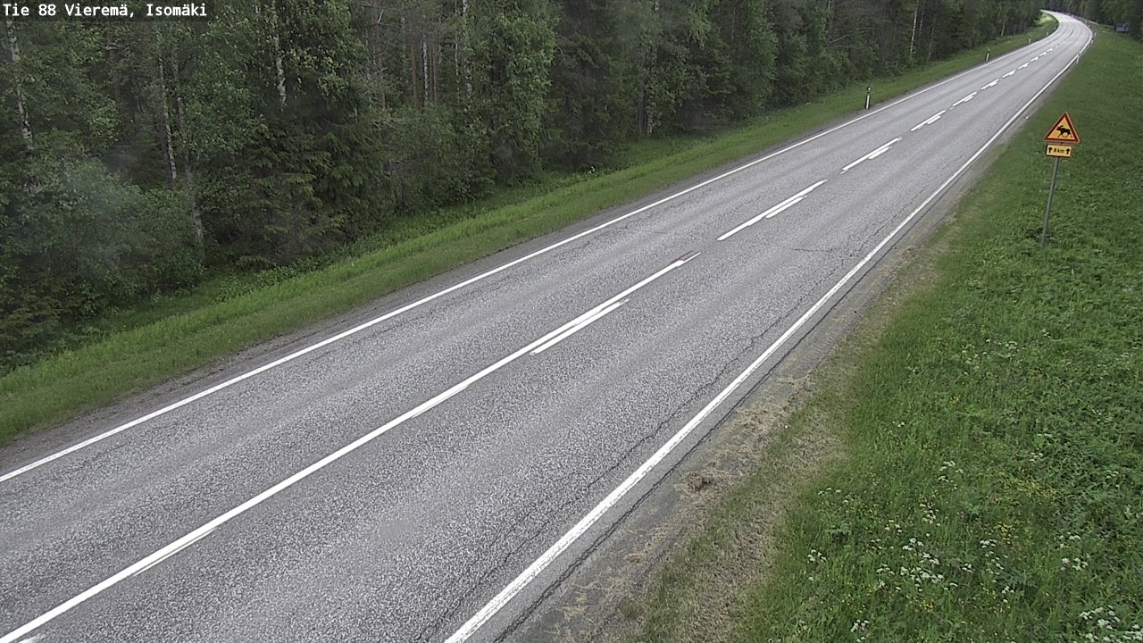 Weather Camera Image Väg 88 Vieremä, Isomäki, Vieremä, Pohjois-Savo