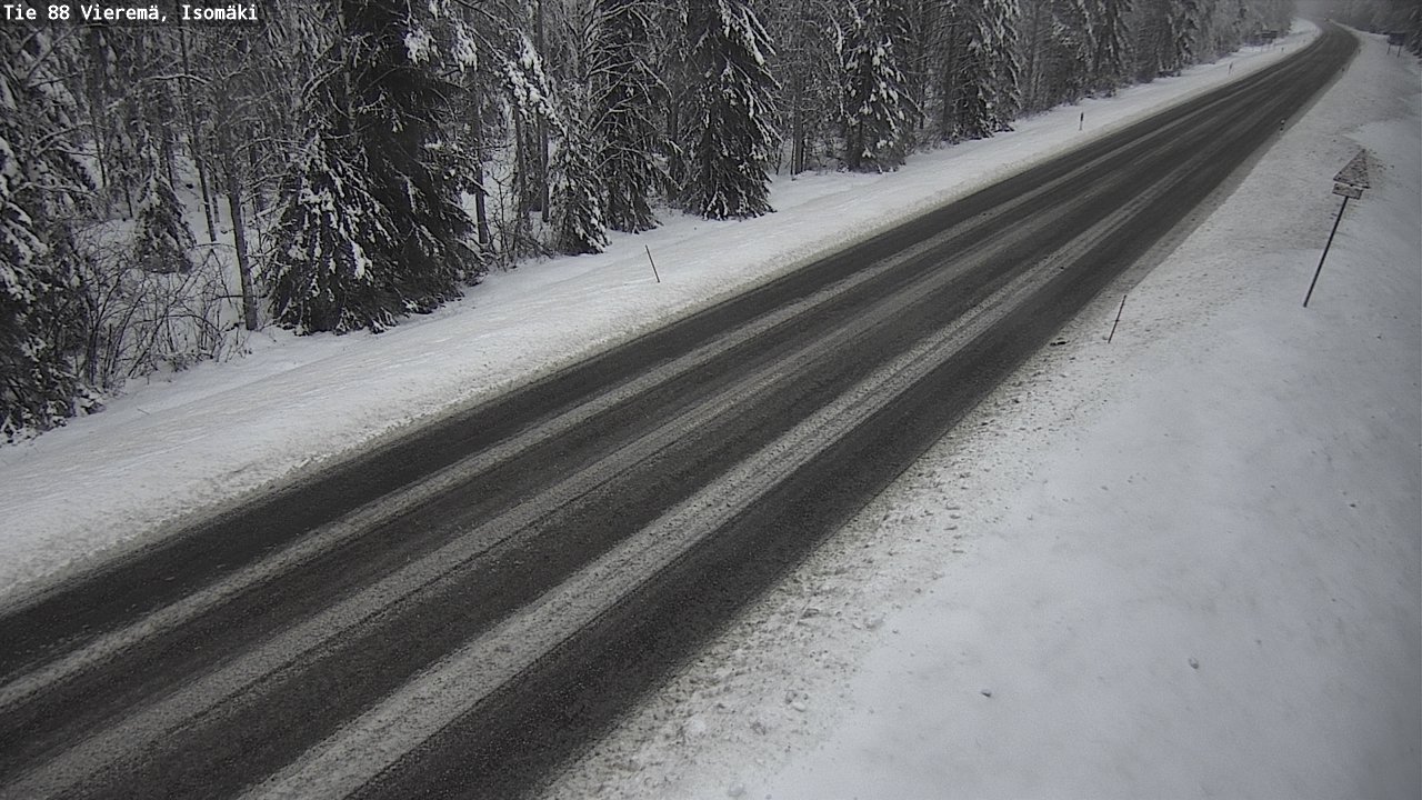 Weather Camera Image Road 88 Vieremä, Isomäki, Vieremä, Pohjois-Savo