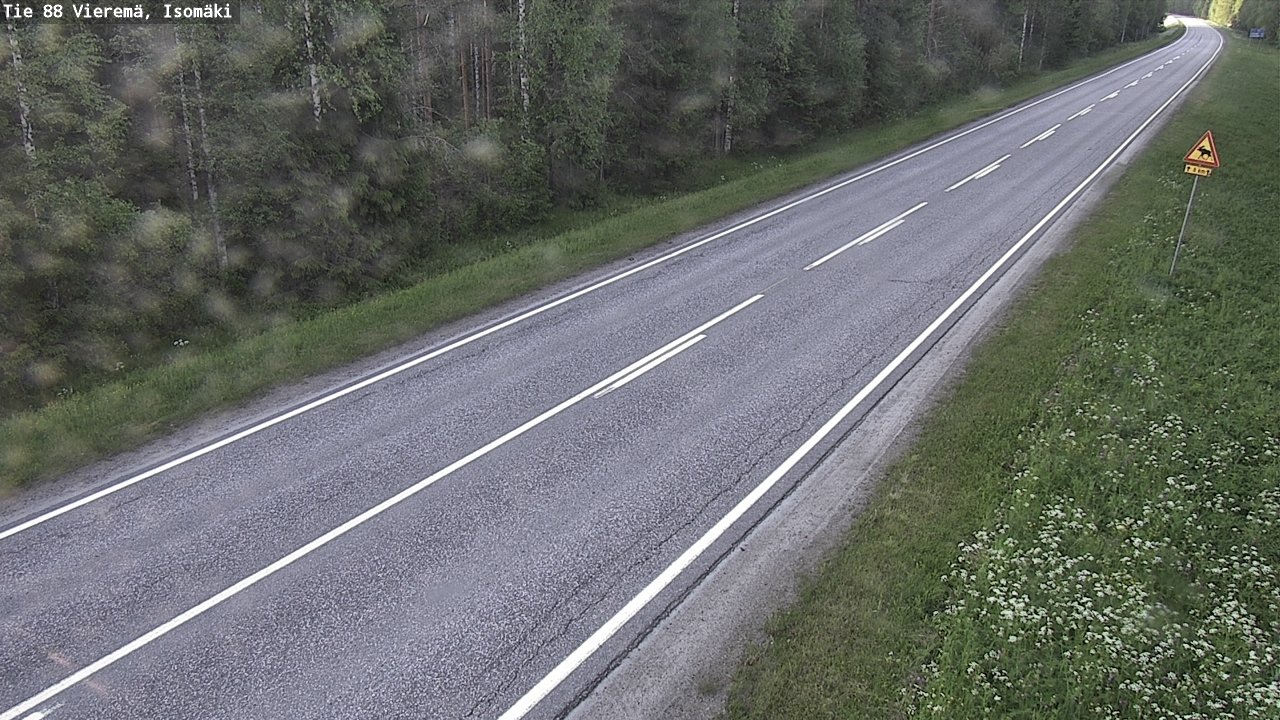 Weather Camera Image Road 88 Vieremä, Isomäki, Vieremä, Pohjois-Savo