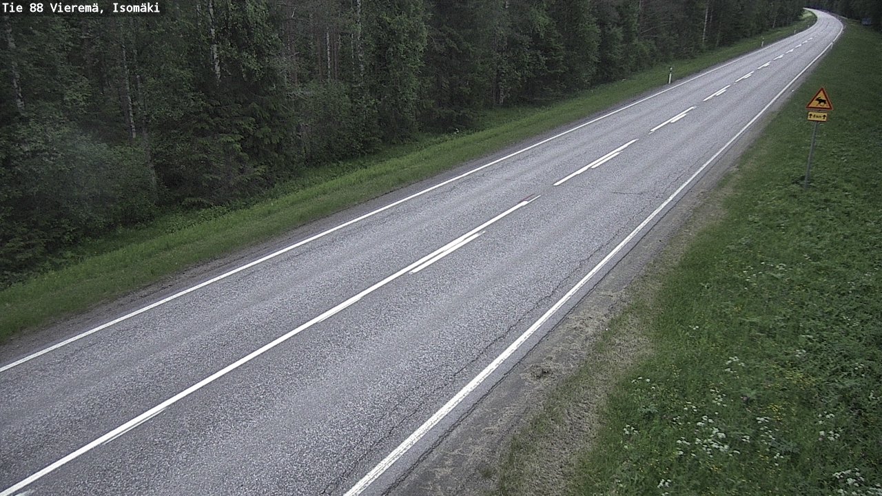 Weather Camera Image Väg 88 Vieremä, Isomäki, Vieremä, Pohjois-Savo