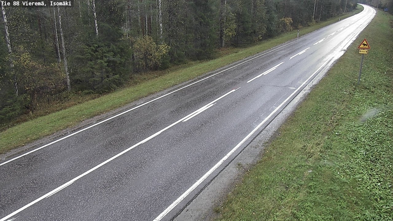 Weather Camera Image Road 88 Vieremä, Isomäki, Vieremä, Pohjois-Savo