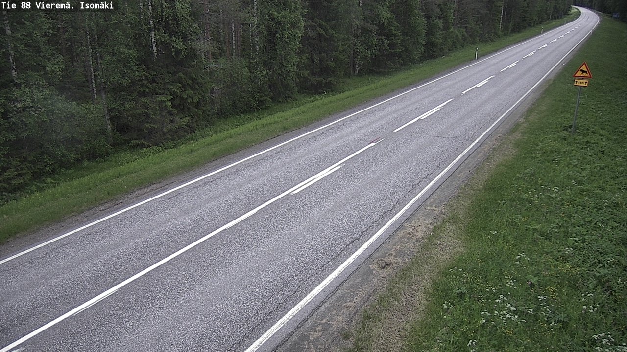 Weather Camera Image Väg 88 Vieremä, Isomäki, Vieremä, Pohjois-Savo