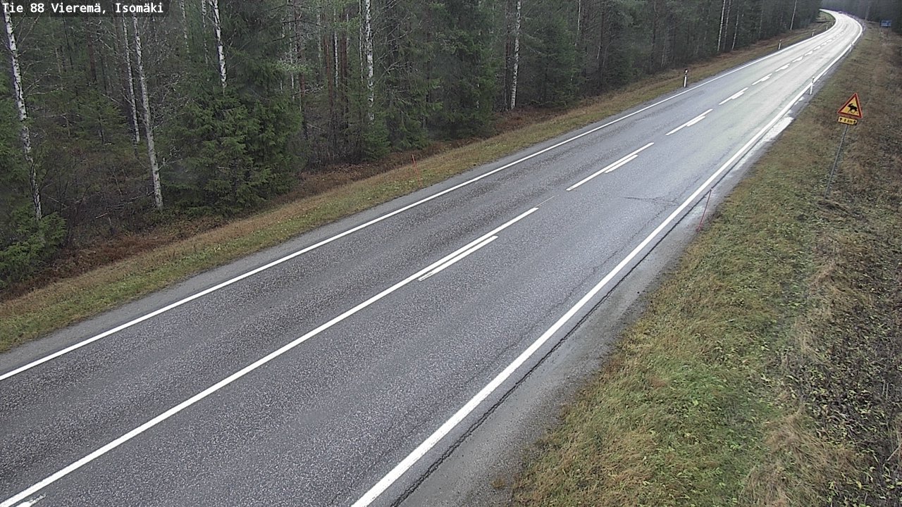 Weather Camera Image Väg 88 Vieremä, Isomäki, Vieremä, Pohjois-Savo