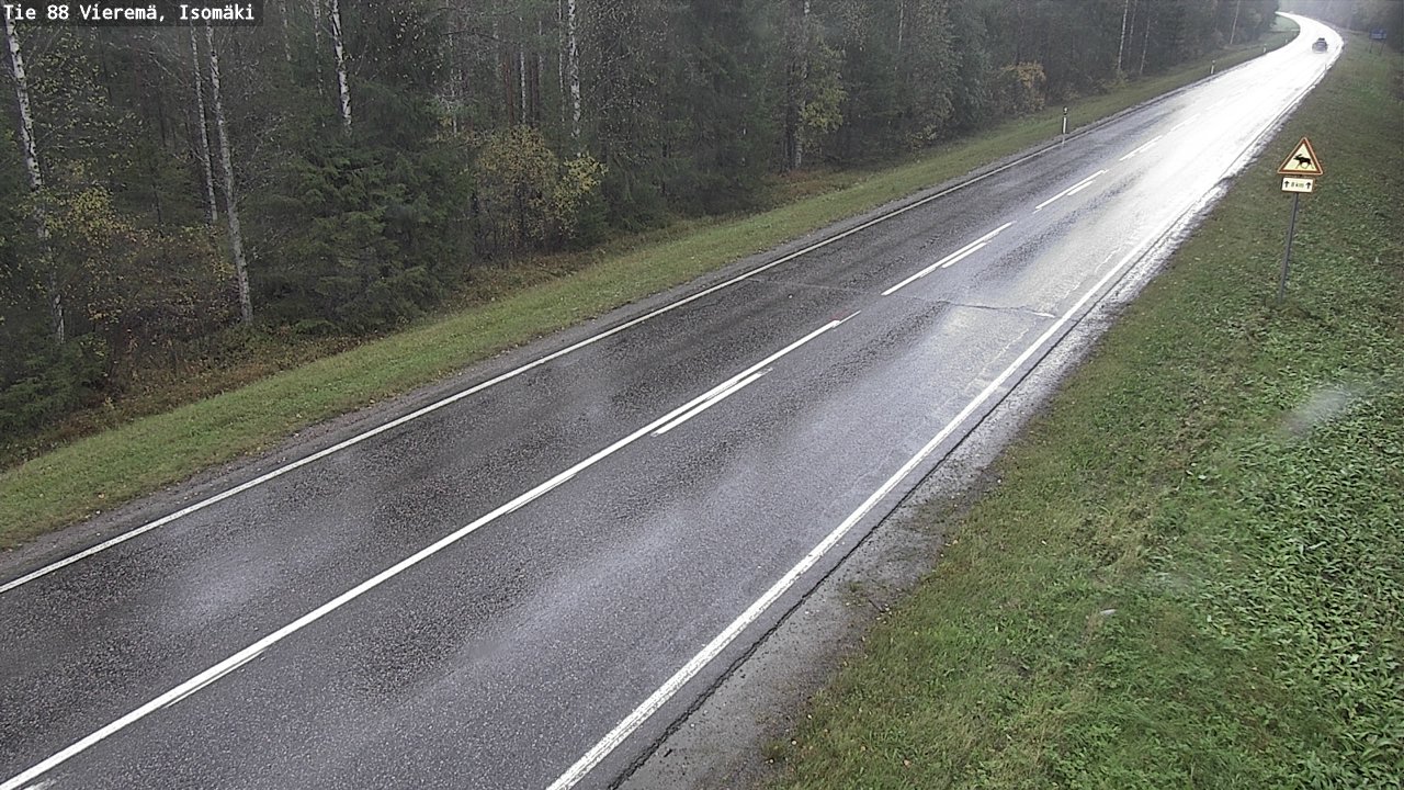 Weather Camera Image Road 88 Vieremä, Isomäki, Vieremä, Pohjois-Savo
