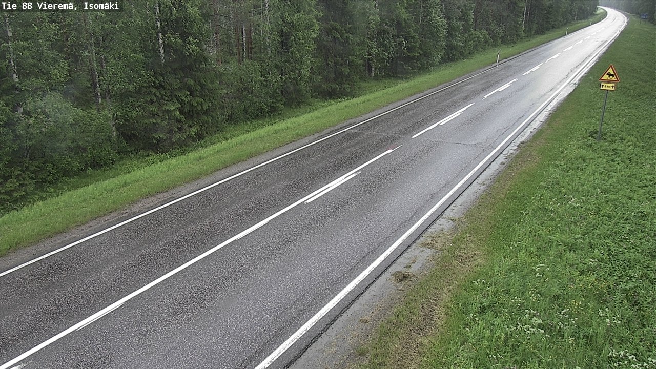 Weather Camera Image Road 88 Vieremä, Isomäki, Vieremä, Pohjois-Savo