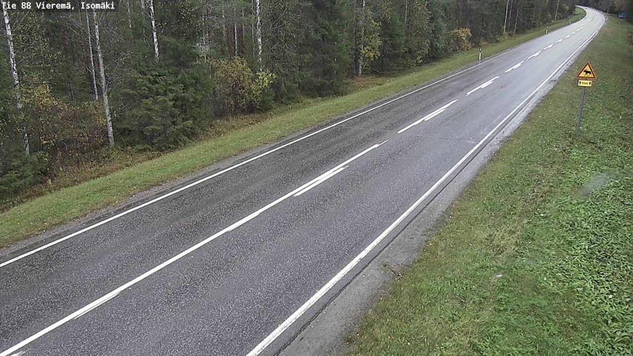 Weather Camera Image Road 88 Vieremä, Isomäki, Vieremä, Pohjois-Savo
