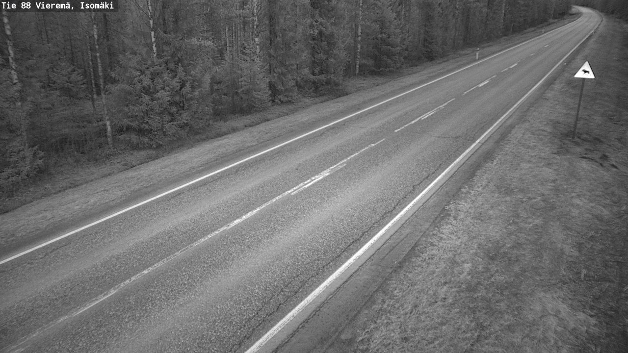 Weather Camera Image Road 88 Vieremä, Isomäki, Vieremä, Pohjois-Savo