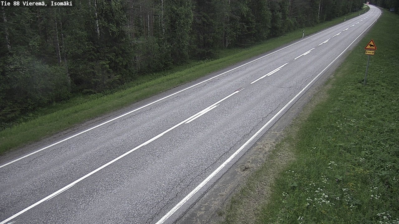 Weather Camera Image Väg 88 Vieremä, Isomäki, Vieremä, Pohjois-Savo