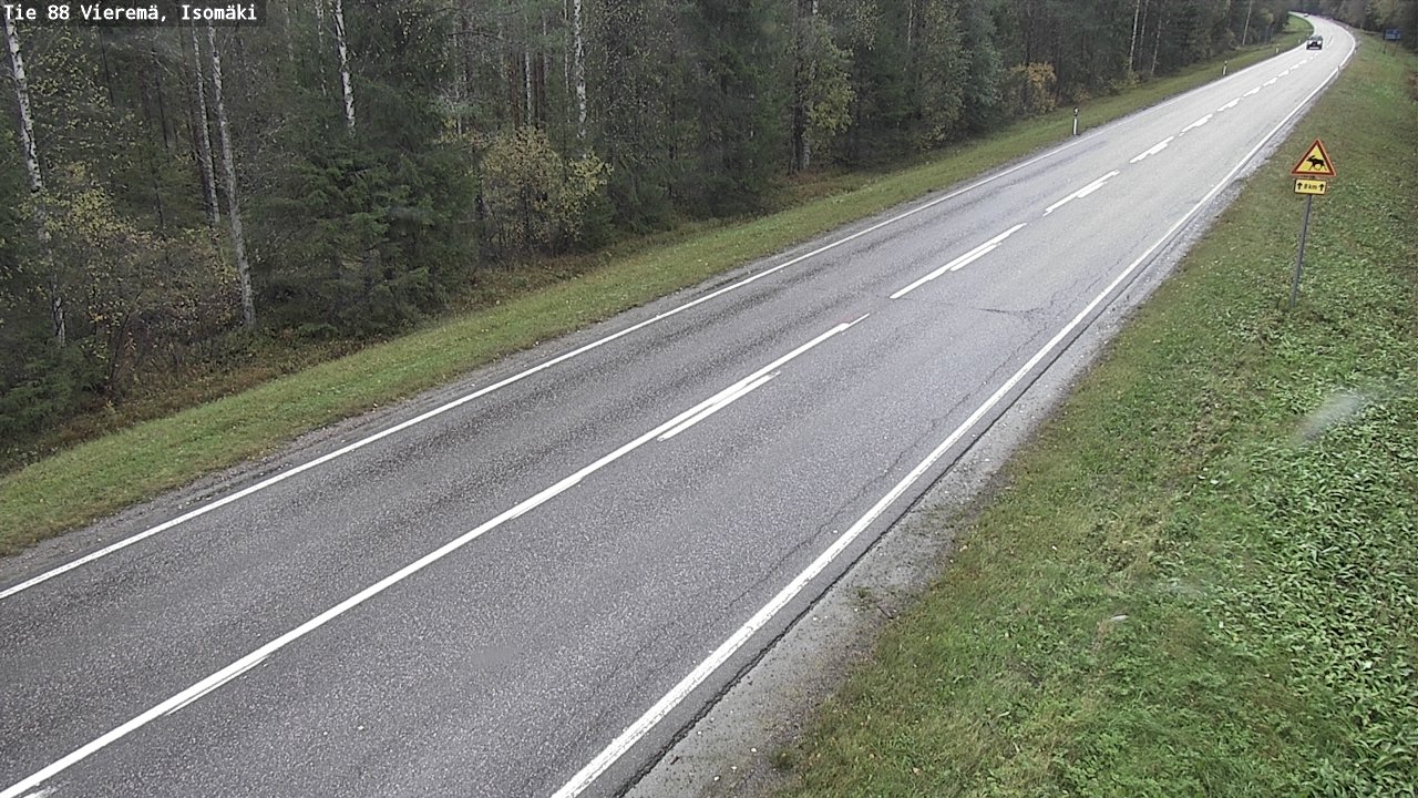 Weather Camera Image Road 88 Vieremä, Isomäki, Vieremä, Pohjois-Savo