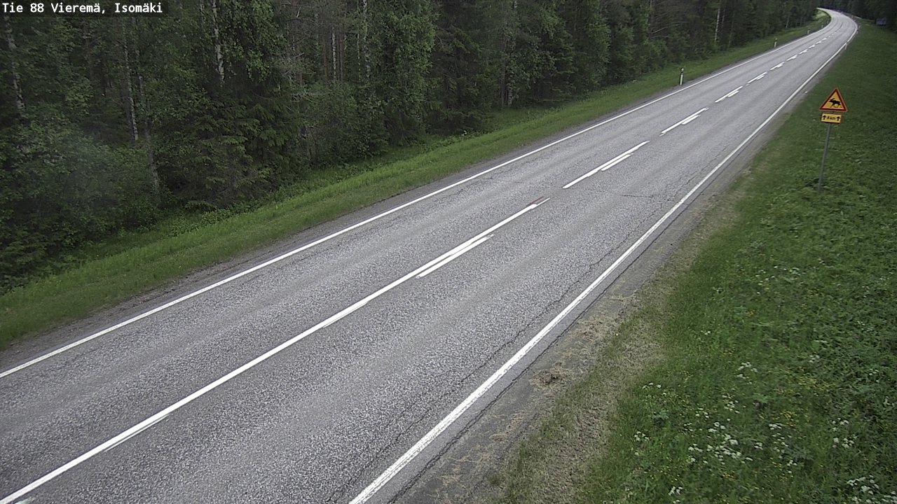 Weather Camera Image Väg 88 Vieremä, Isomäki, Vieremä, Pohjois-Savo