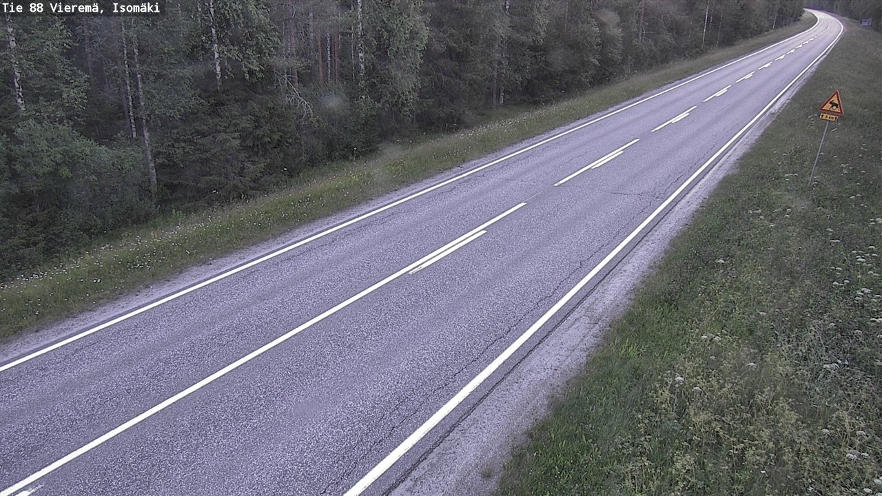 Weather Camera Image Väg 88 Vieremä, Isomäki, Vieremä, Pohjois-Savo