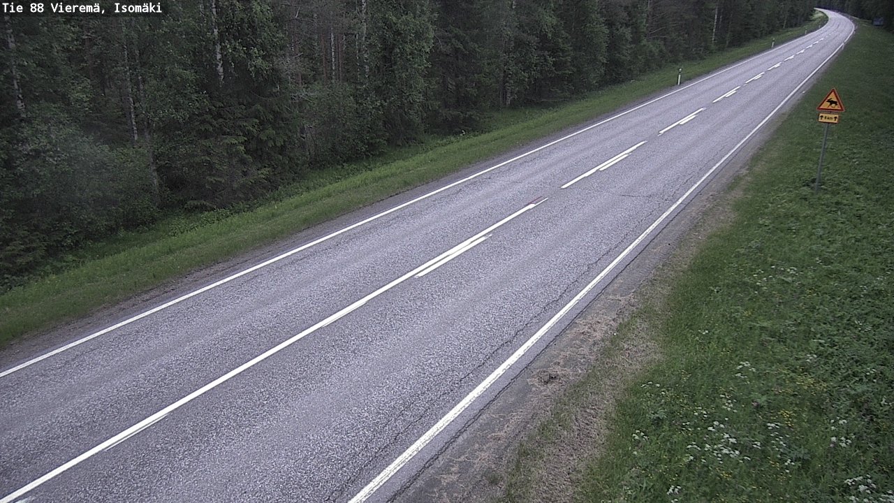 Weather Camera Image Väg 88 Vieremä, Isomäki, Vieremä, Pohjois-Savo