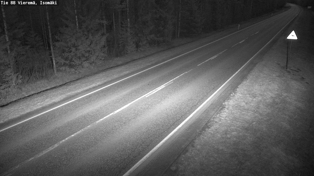 Weather Camera Image Road 88 Vieremä, Isomäki, Vieremä, Pohjois-Savo