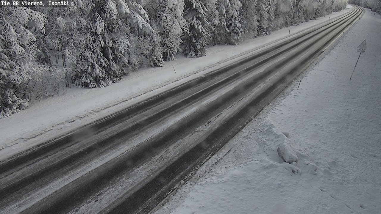 Weather Camera Image Road 88 Vieremä, Isomäki, Vieremä, Pohjois-Savo