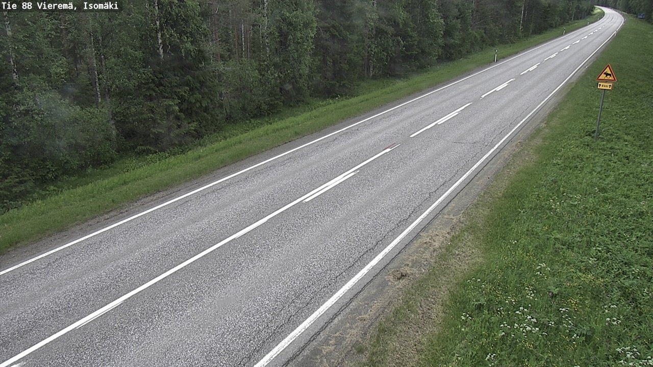 Weather Camera Image Väg 88 Vieremä, Isomäki, Vieremä, Pohjois-Savo