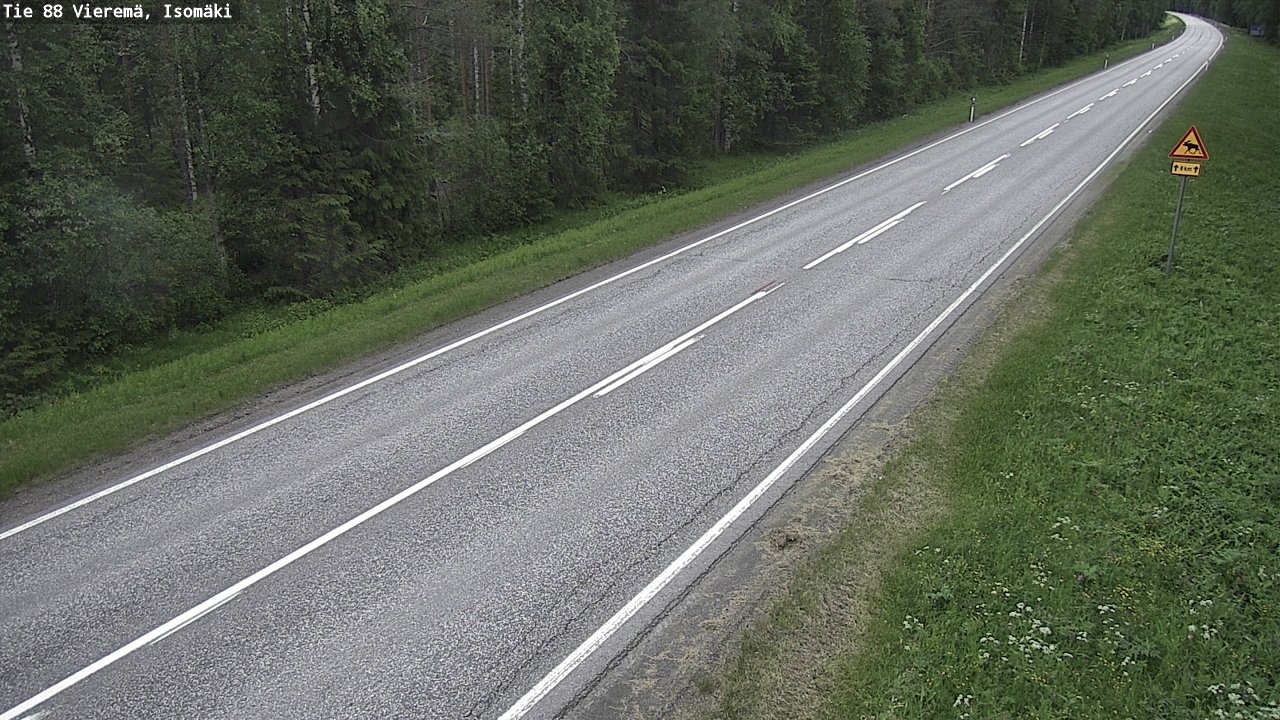 Weather Camera Image Väg 88 Vieremä, Isomäki, Vieremä, Pohjois-Savo
