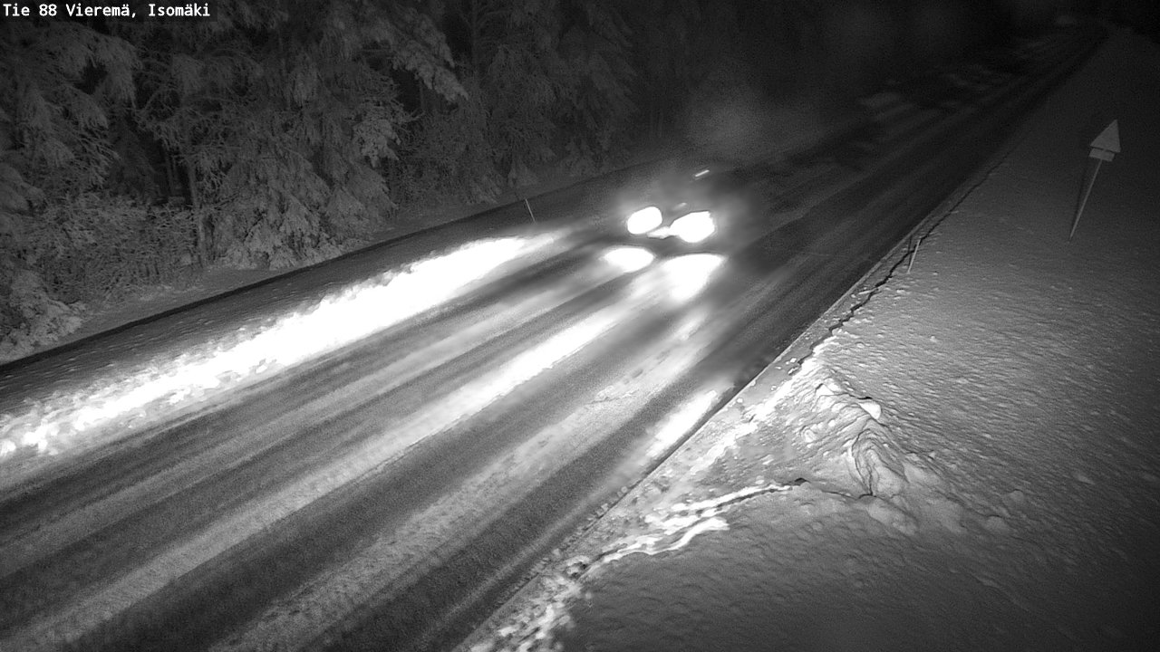 Weather Camera Image Road 88 Vieremä, Isomäki, Vieremä, Pohjois-Savo
