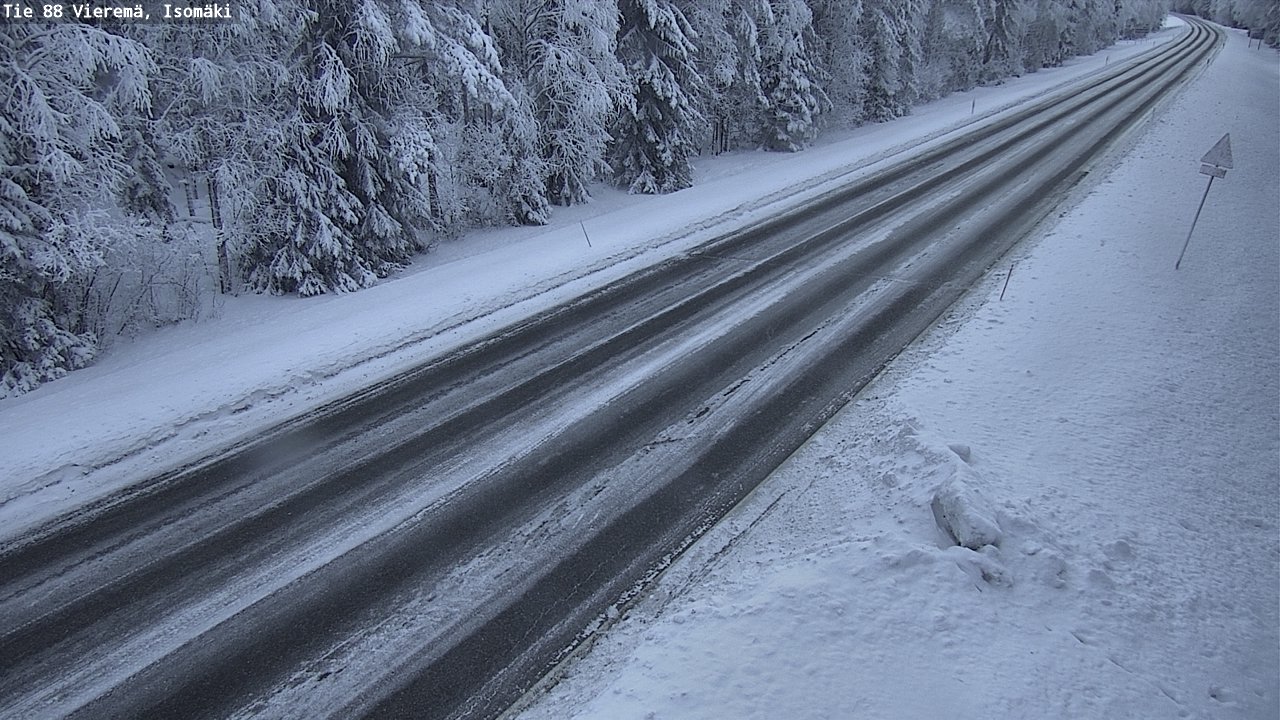Weather Camera Image Road 88 Vieremä, Isomäki, Vieremä, Pohjois-Savo