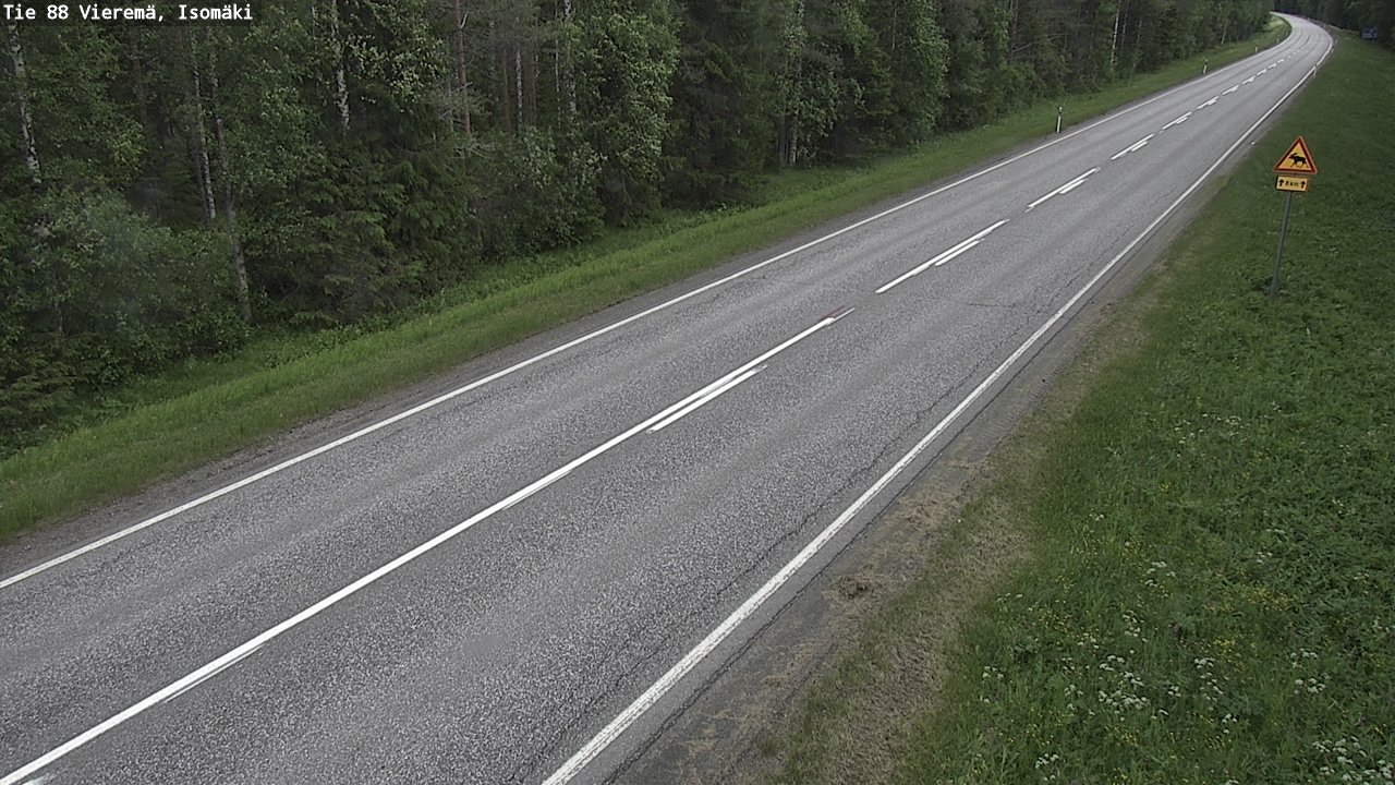 Weather Camera Image Väg 88 Vieremä, Isomäki, Vieremä, Pohjois-Savo