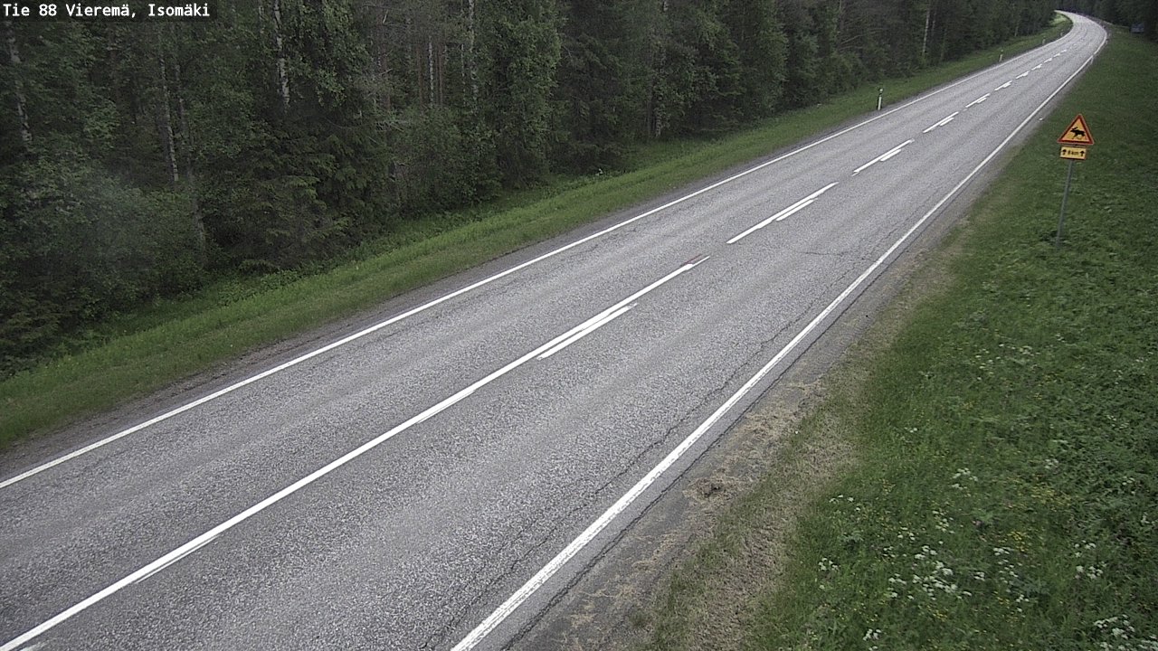 Weather Camera Image Väg 88 Vieremä, Isomäki, Vieremä, Pohjois-Savo
