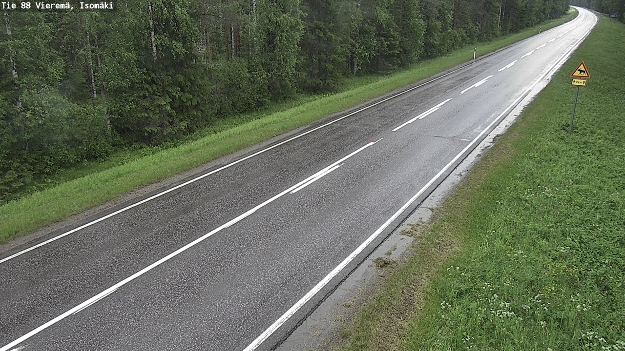 Weather Camera Image Road 88 Vieremä, Isomäki, Vieremä, Pohjois-Savo