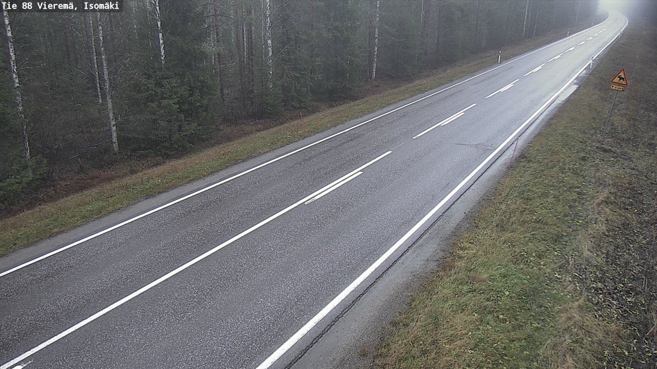 Weather Camera Image Väg 88 Vieremä, Isomäki, Vieremä, Pohjois-Savo