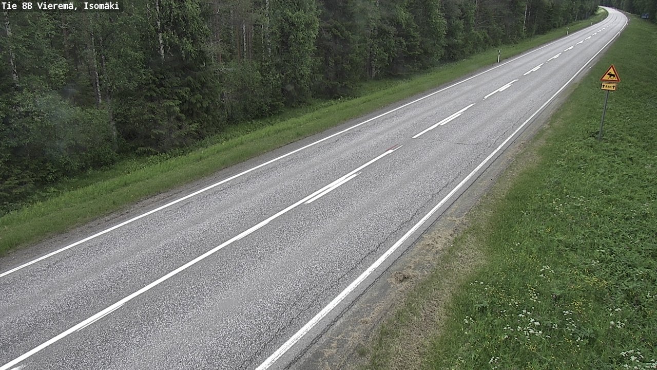 Weather Camera Image Väg 88 Vieremä, Isomäki, Vieremä, Pohjois-Savo