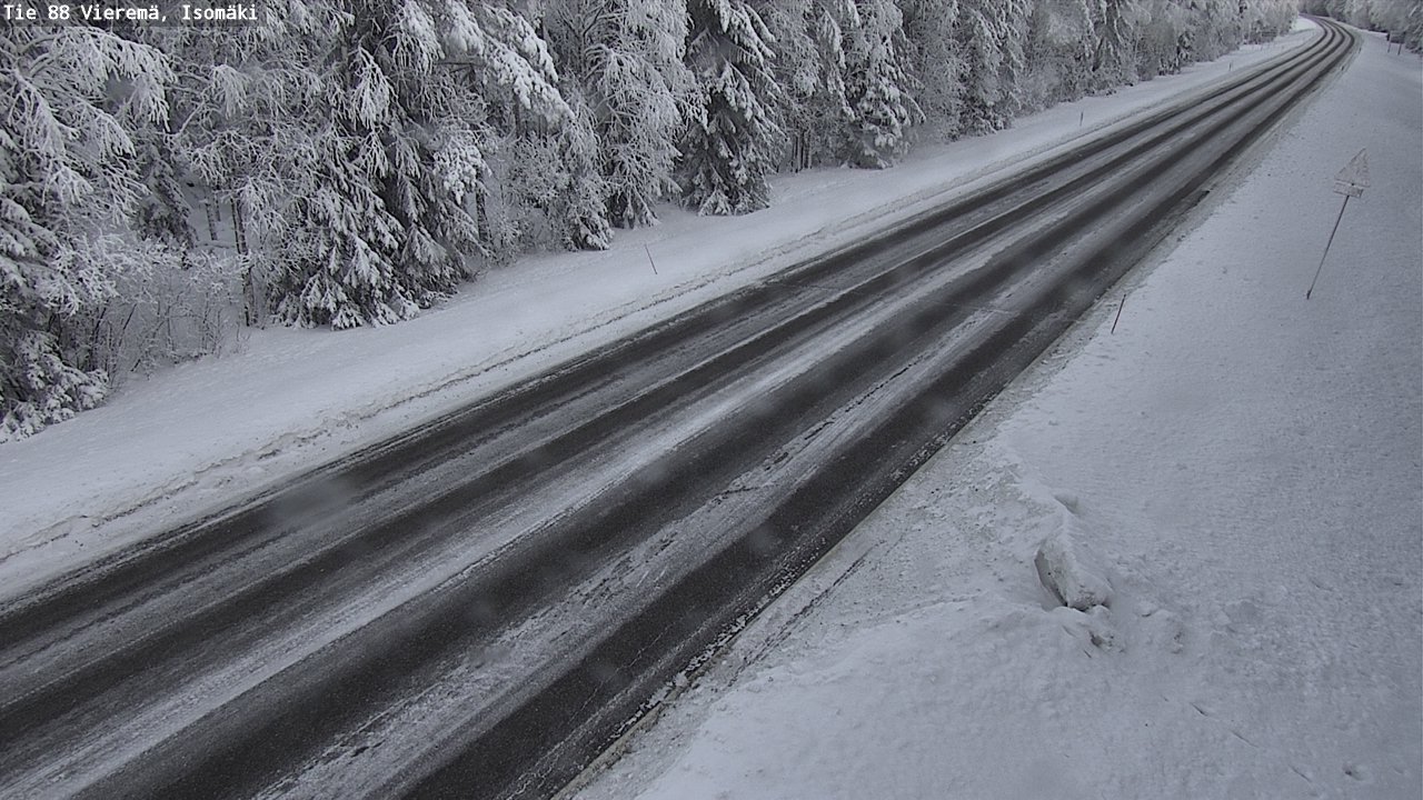 Weather Camera Image Road 88 Vieremä, Isomäki, Vieremä, Pohjois-Savo