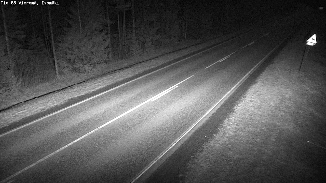 Weather Camera Image Road 88 Vieremä, Isomäki, Vieremä, Pohjois-Savo